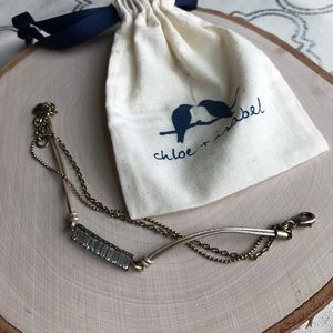 Leather + Baguette Bracelet